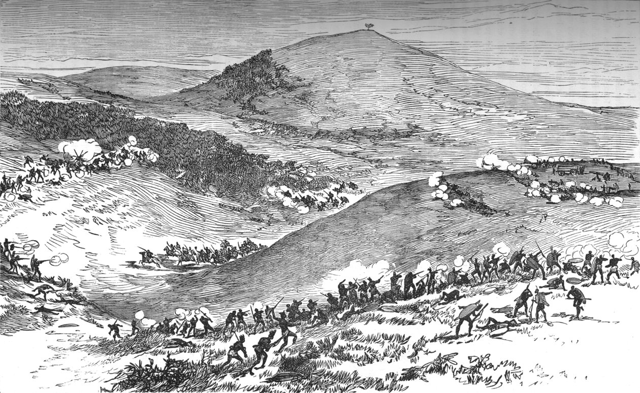 क्विंटाना की लड़ाई, c1880 द्वारा अज्ञात