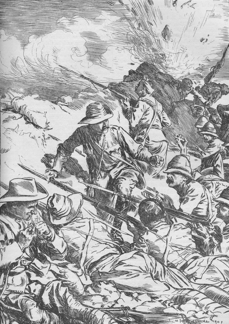 स्पियन कोप की लड़ाई, बोअर युद्ध, दक्षिण अफ्रीका, 1900 1906 द्वारा अज्ञात