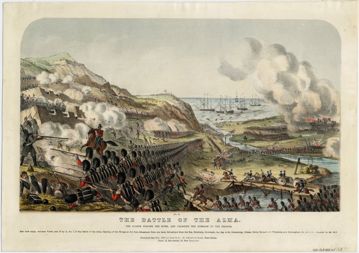 20 सितंबर, 1854, 1854 को अल्मा की लड़ाई द्वारा अज्ञात
