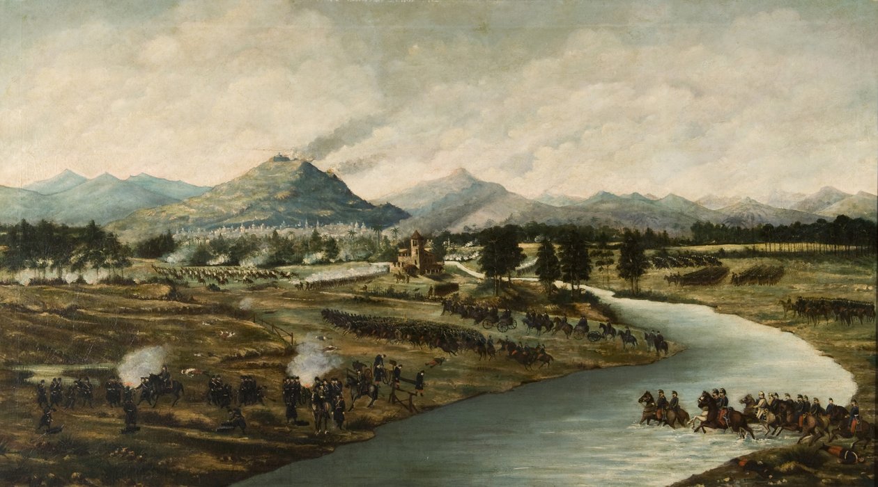 20 सितंबर, 1854 को अल्मा की लड़ाई, सी। 1875 द्वारा अज्ञात