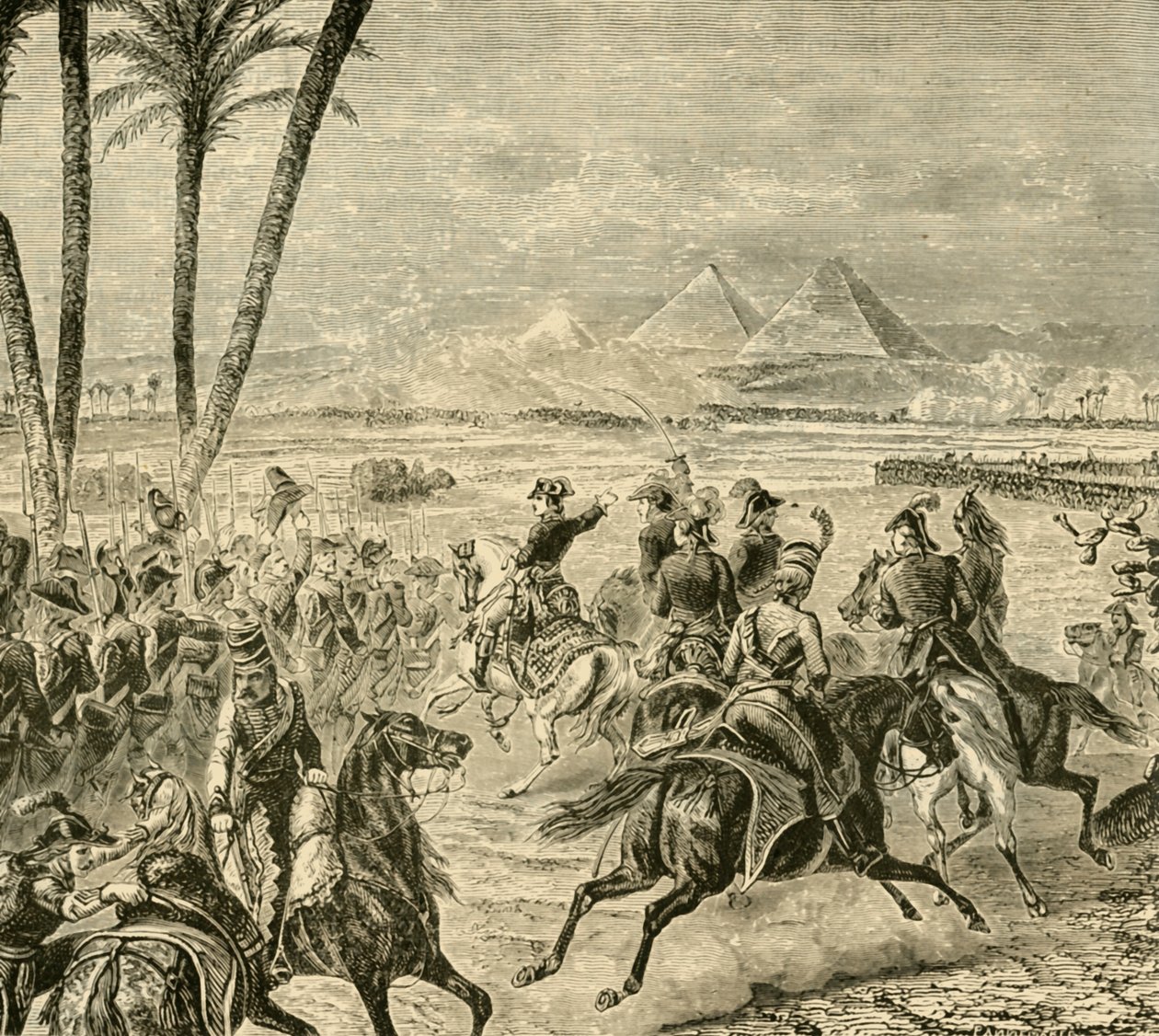 पिरामिड की लड़ाई, 1798, 1890। द्वारा अज्ञात