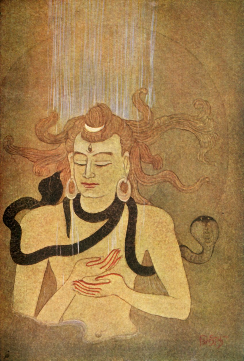 'द बर्थ ऑफ गंगा', 1920। द्वारा अज्ञात