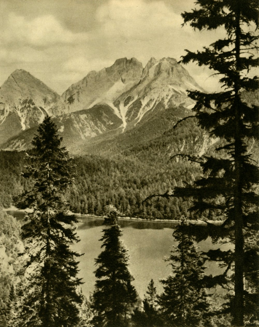 द ब्लाइंडसी एंड द फर्न पास, टायरॉल, ऑस्ट्रिया, c1935। द्वारा अज्ञात