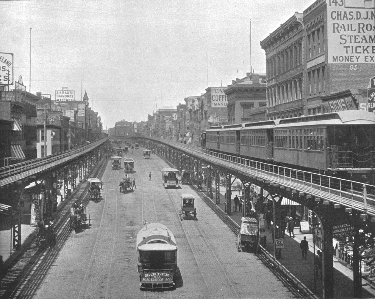 बोवरे, उत्तर की ओर देख रहे हैं, न्यूयॉर्क, संयुक्त राज्य अमेरिका, c1900। द्वारा अज्ञात
