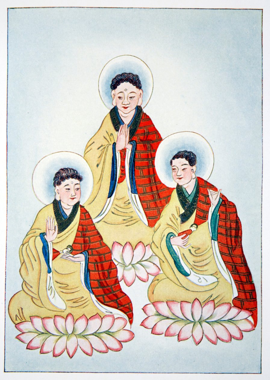 बौद्ध त्रय, 1922 द्वारा अज्ञात