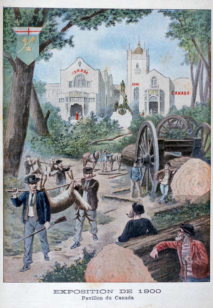 1900, पेरिस, 1900 की सार्वभौमिक प्रदर्शनी में कैनेडियन पैवेलियन द्वारा अज्ञात