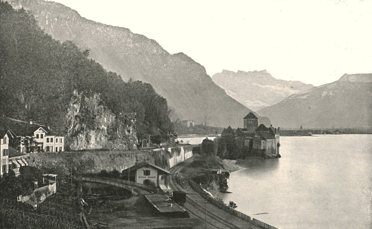 1895 में चिली के स्विटज़रलैंड में महल। द्वारा अज्ञात