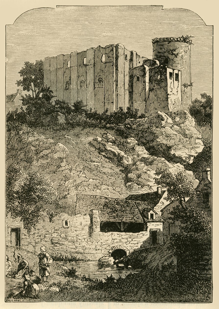 1890 का द कैसल ऑफ़ फलाइज़ एंड फ़ाउंटेन ऑफ़ ऐलेट। द्वारा अज्ञात
