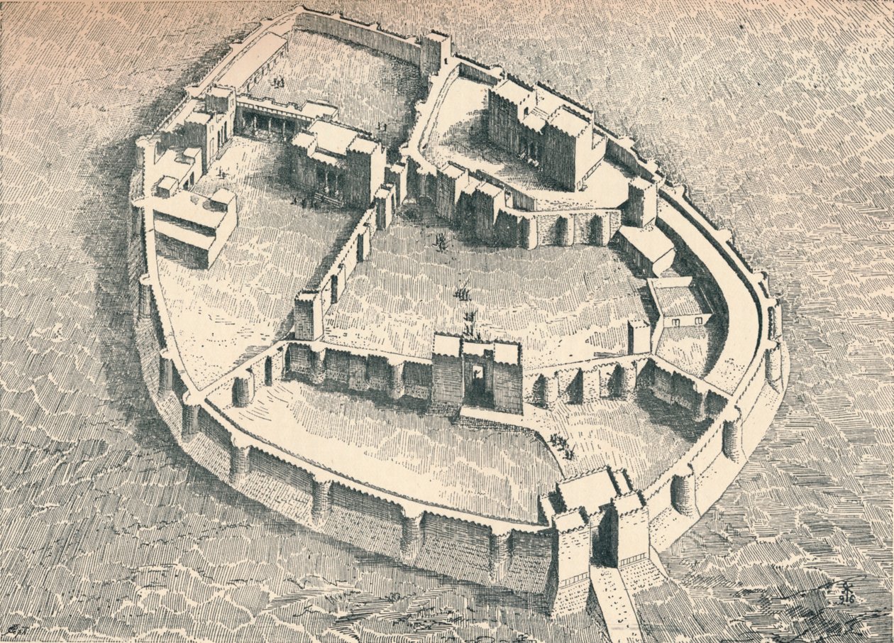 उत्तरी सीरिया में Sendhirli का महल, c1902, 1903 द्वारा अज्ञात