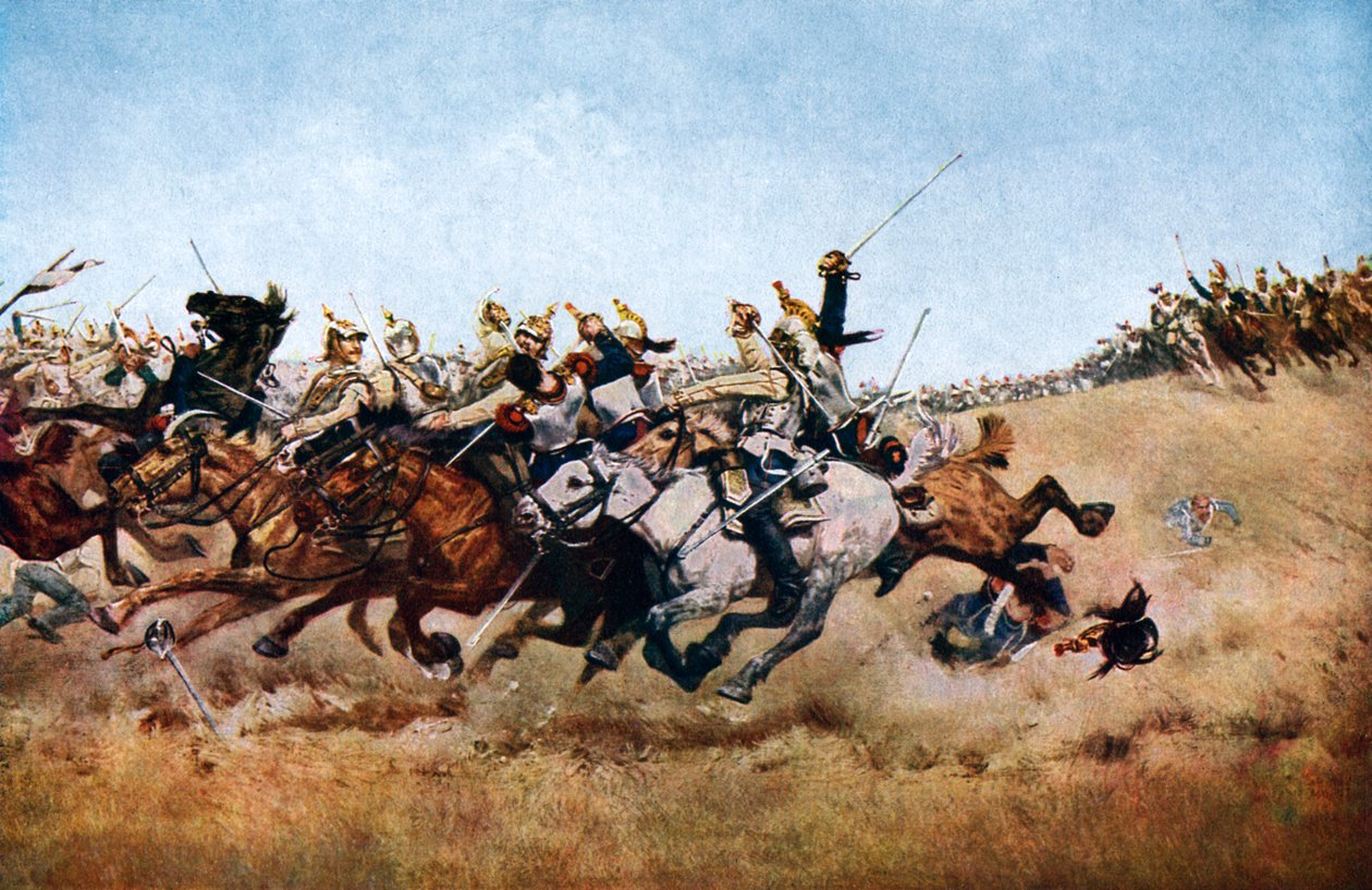 1870, C1920, रेजोनविले में क्यूरासियर्स का प्रभार द्वारा अज्ञात