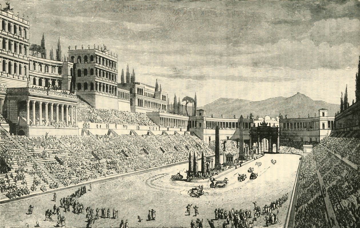 सर्कस मैक्सिमस बहाली, 1890। द्वारा अज्ञात
