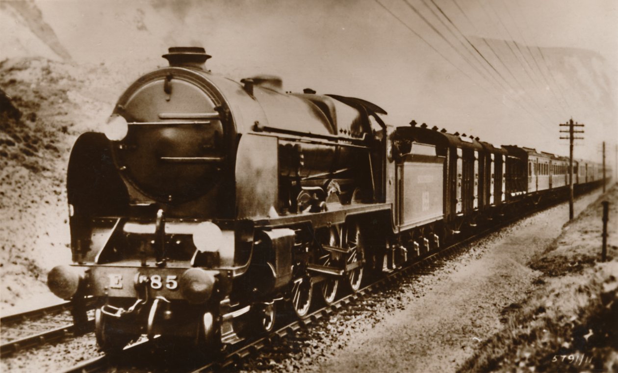 द कॉन्टिनेंटल बोट एक्सप्रेस, सदर्न रेलवे, c1920s। द्वारा अज्ञात