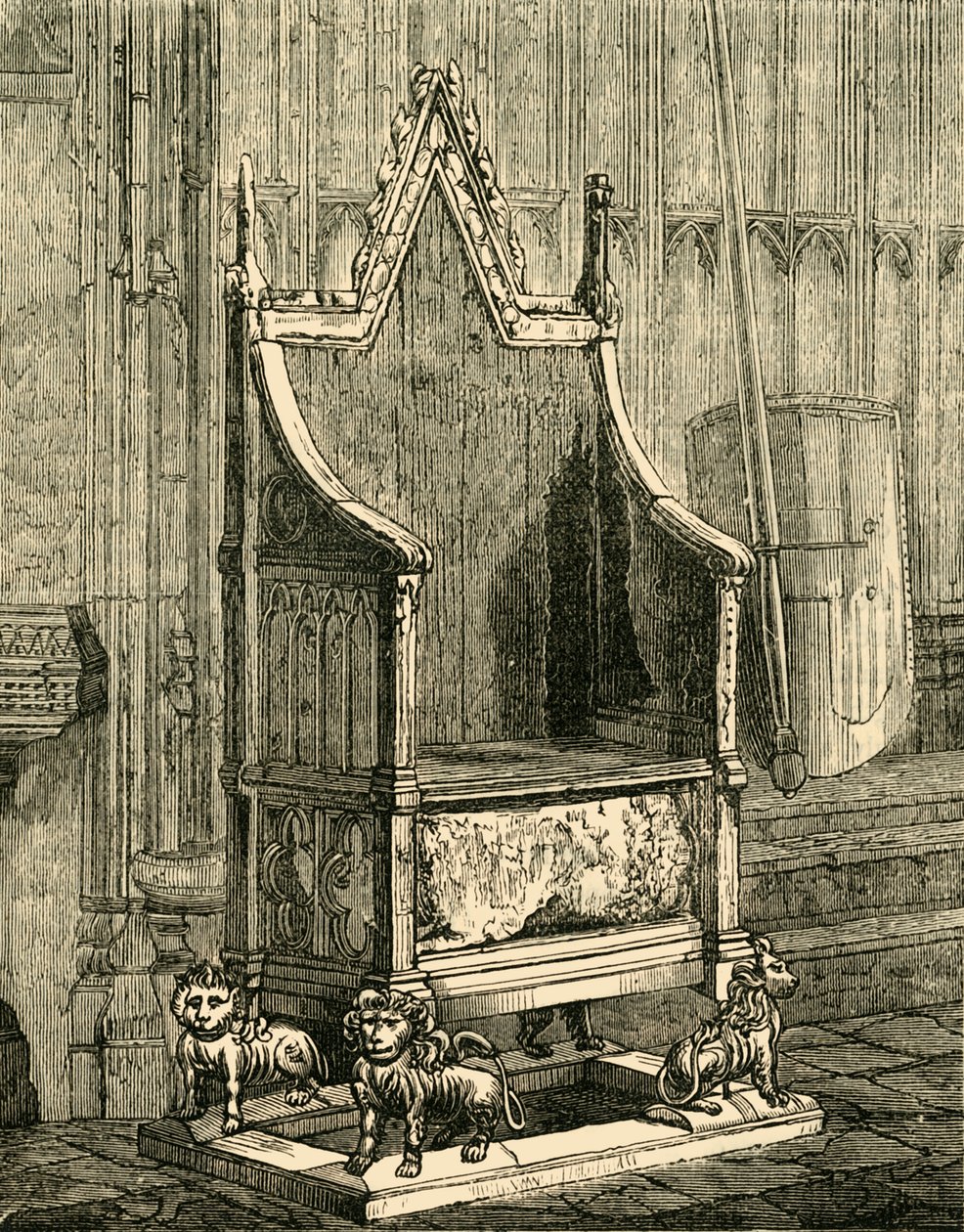 कोरोनेशन चेयर, 1881। द्वारा अज्ञात