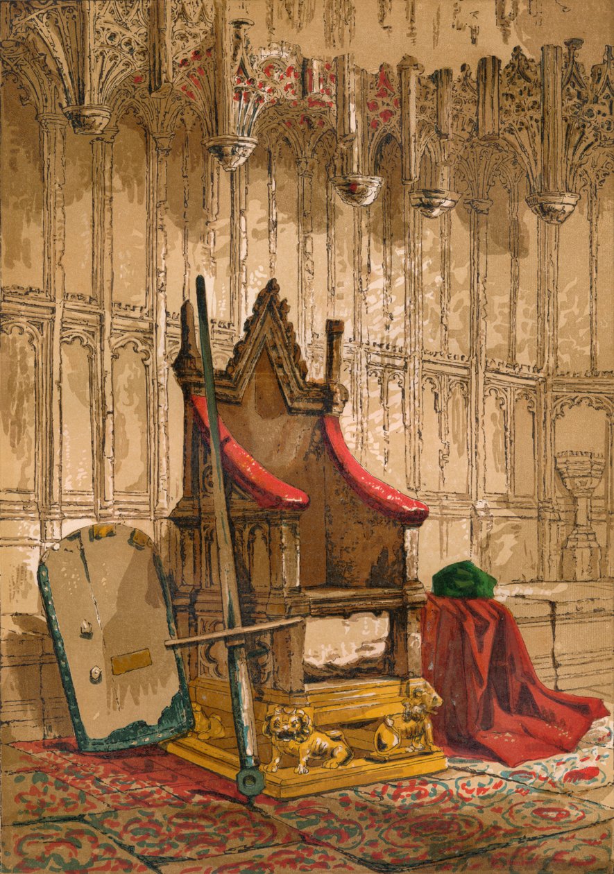 कोरोनेशन चेयर, c1845, 1864 द्वारा अज्ञात