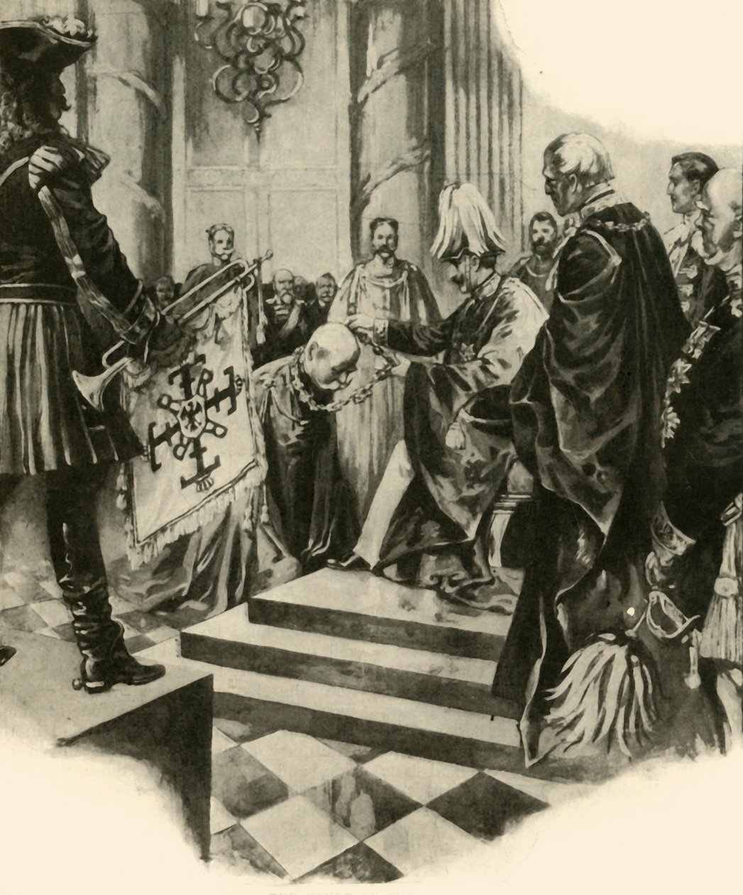 कैसर की अदालत, 1910। द्वारा अज्ञात
