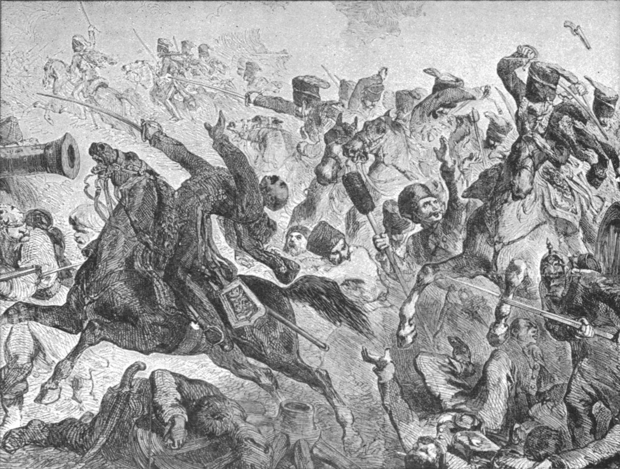 क्रीमियन युद्ध, 1854-56: बालाक्लाव की लड़ाई: द चार्ज ऑफ़ द लाइट ब्रिगेड, 1854, 1901। द्वारा अज्ञात