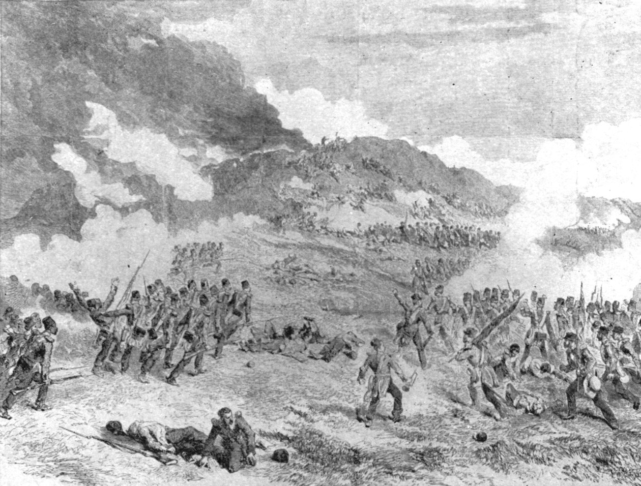 क्रीमियन युद्ध, 1854-56: द टेकिंग ऑफ़ सेबस्टोपोल: स्टॉर्मिंग द रेडान, 8 सितंबर, 1855, 1901। द्वारा अज्ञात