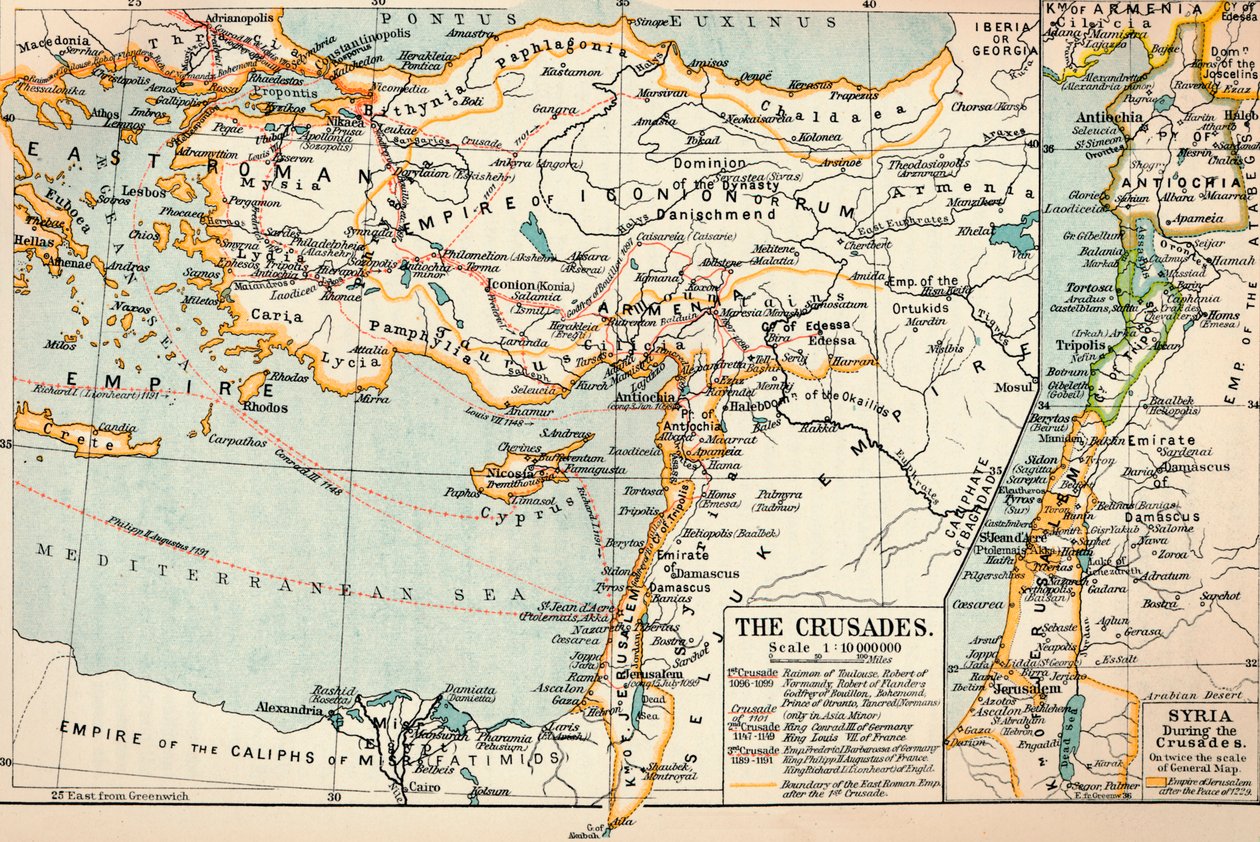 क्रूसेड्स, c1906, 1907 द्वारा अज्ञात