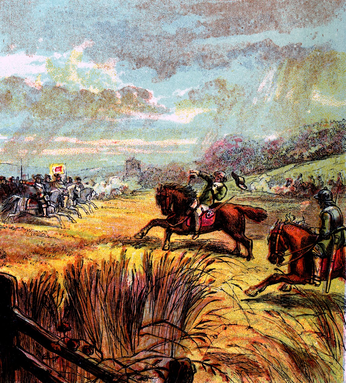 द डेथ ऑफ़ जॉन हैम्पडेन, 1643, सी 1850 द्वारा अज्ञात