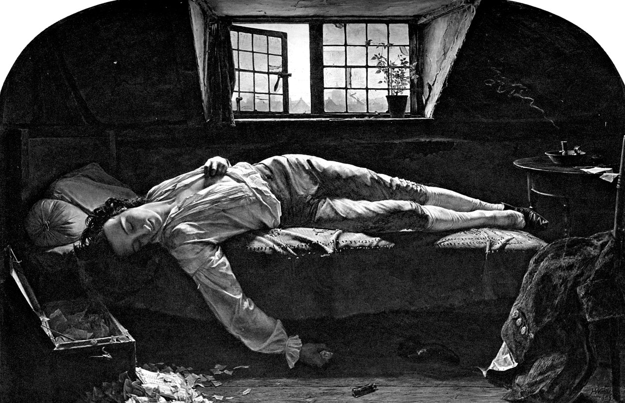 द डेथ ऑफ चैट्टर, 1856 1900 द्वारा अज्ञात