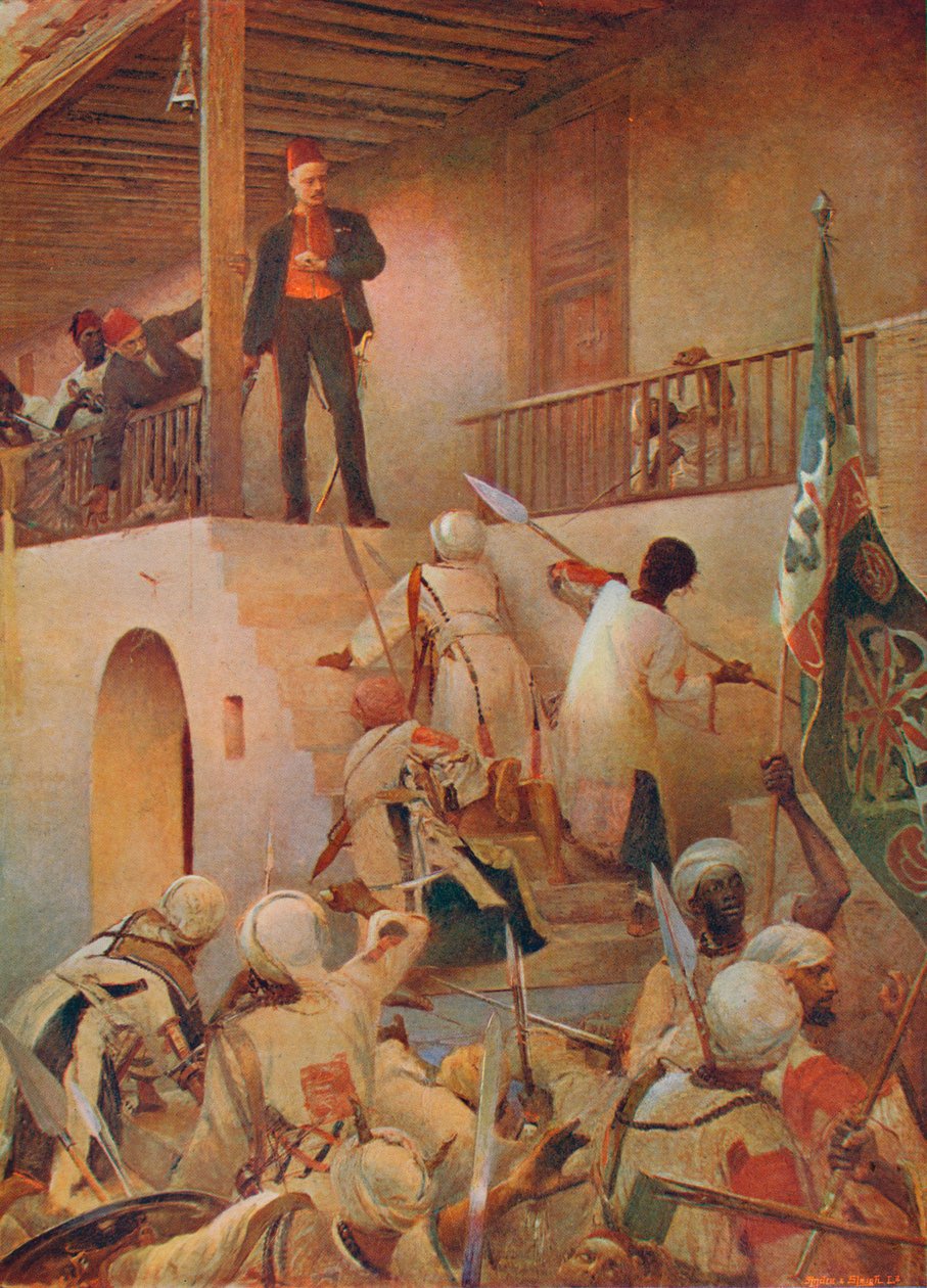 द डेथ ऑफ़ जनरल गॉर्डन, खार्तूम, 26 जनवरी 1885, 1893 1906 द्वारा अज्ञात