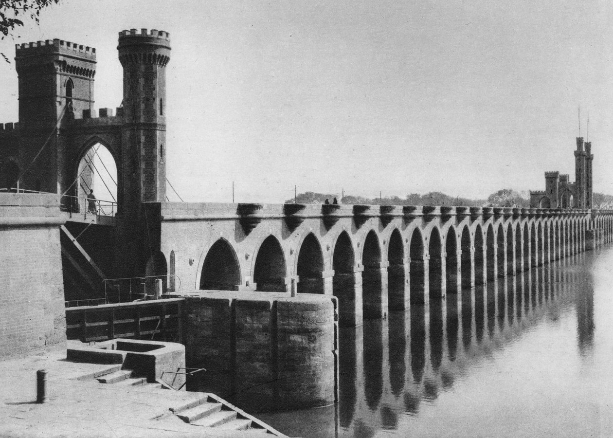 डेल्टा बैराज, काहिरा, मिस्र, c1920s द्वारा अज्ञात
