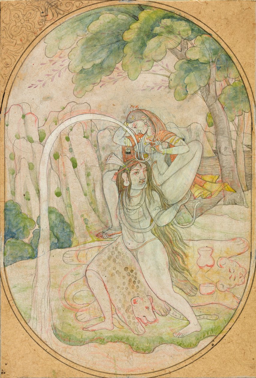 गंगा का अवतरण, लगभग. 1800. द्वारा अज्ञात