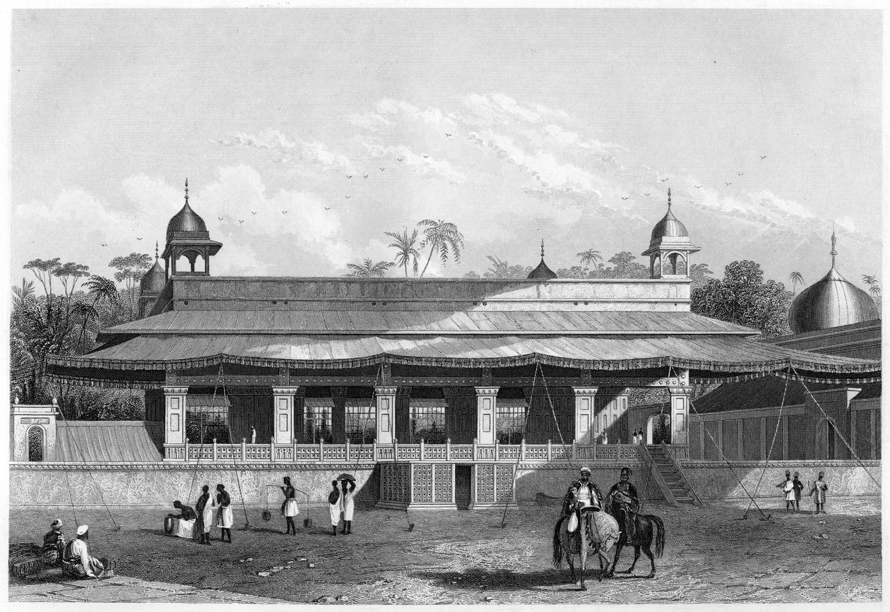 देवास खान, हॉल ऑफ ऑडियंस, दिल्ली, c1860 द्वारा अज्ञात