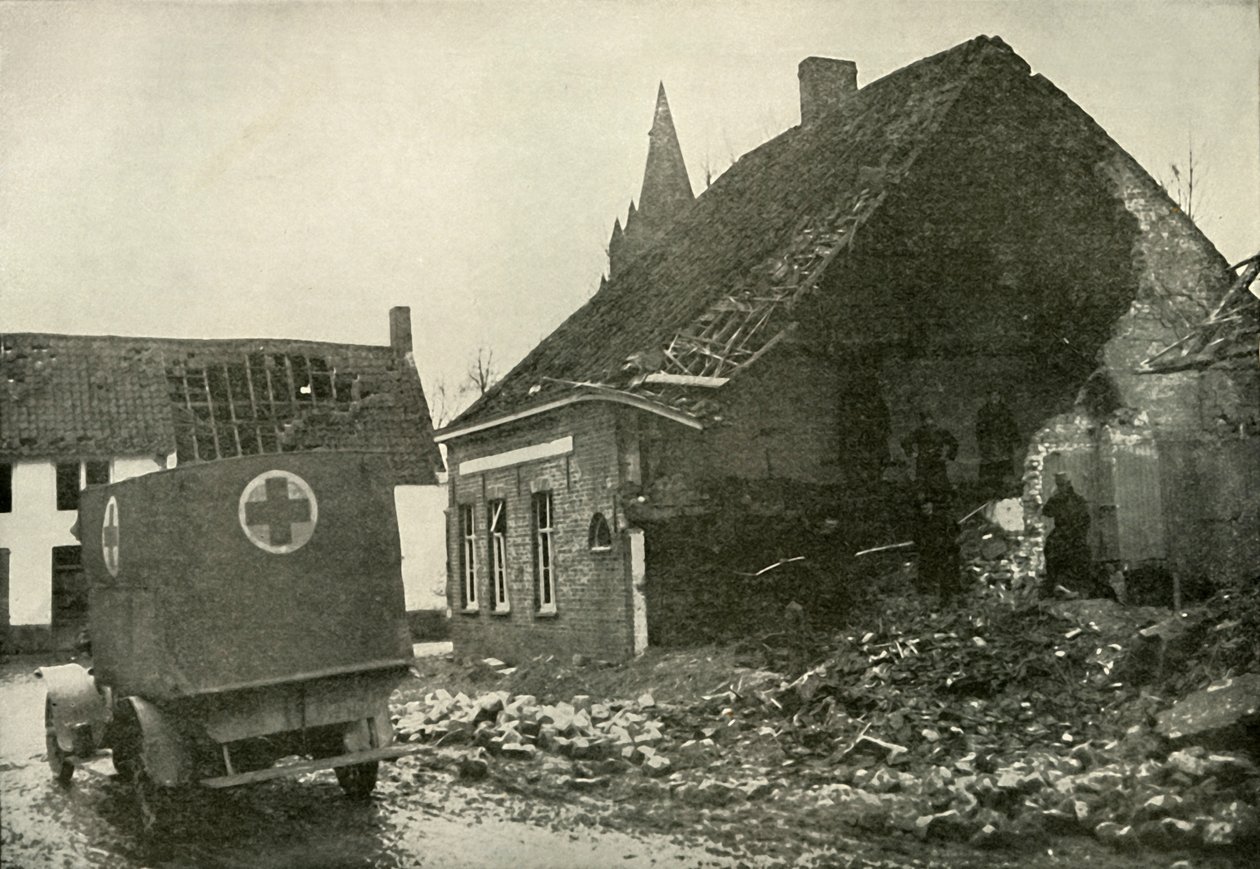 रेड क्रॉस काम की कठिनाइयों और खतरों, 1919। द्वारा अज्ञात