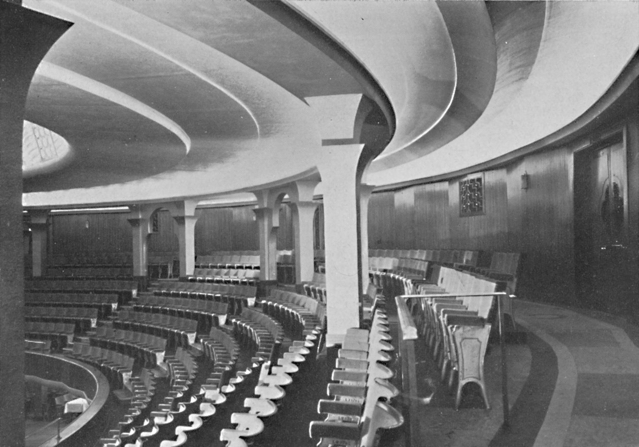 गुंबद: आंतरिक परिवर्तन के बाद - आंतरिक छत और चौखटा, 1939 का विवरण। द्वारा अज्ञात