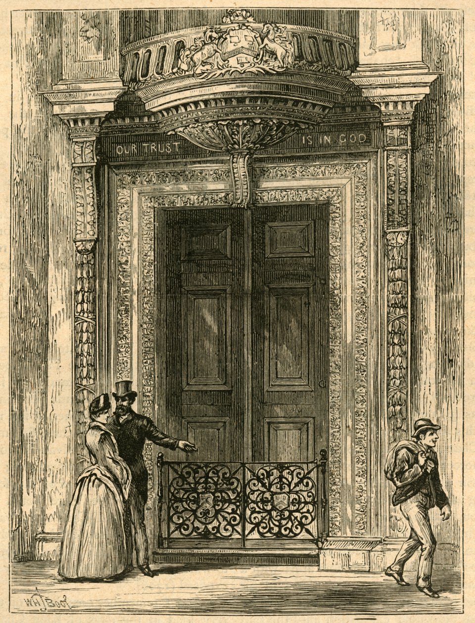 द डेड ऑफ सडलर्स हॉल, 1897। द्वारा अज्ञात