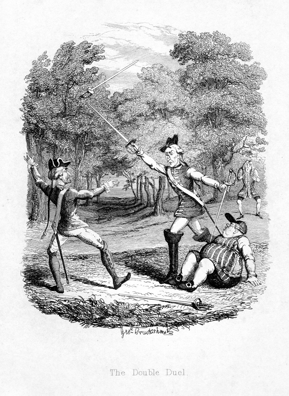 द डबल ड्यूल, 1844 द्वारा अज्ञात