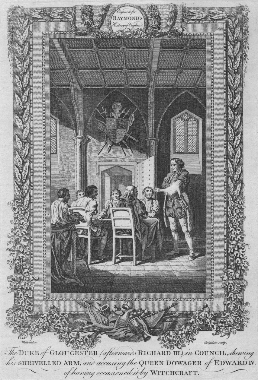 ड्यूक ऑफ ग्लूसेस्टर बाद में रिचर्ड III में परिषद, c1787 द्वारा अज्ञात