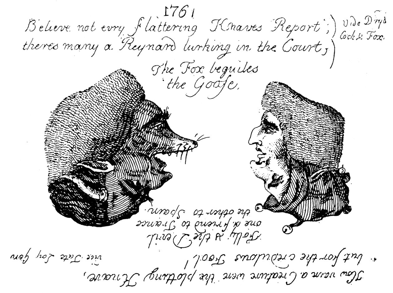 द ड्यूक ऑफ न्यूकैसल और लॉर्ड हॉलैंड, 1761 c1905 द्वारा अज्ञात