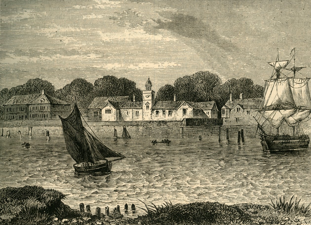 द ड्यूक ऑफ नोरफ्लक्स आलम्सहाउस, 1796 में, c1878। द्वारा अज्ञात