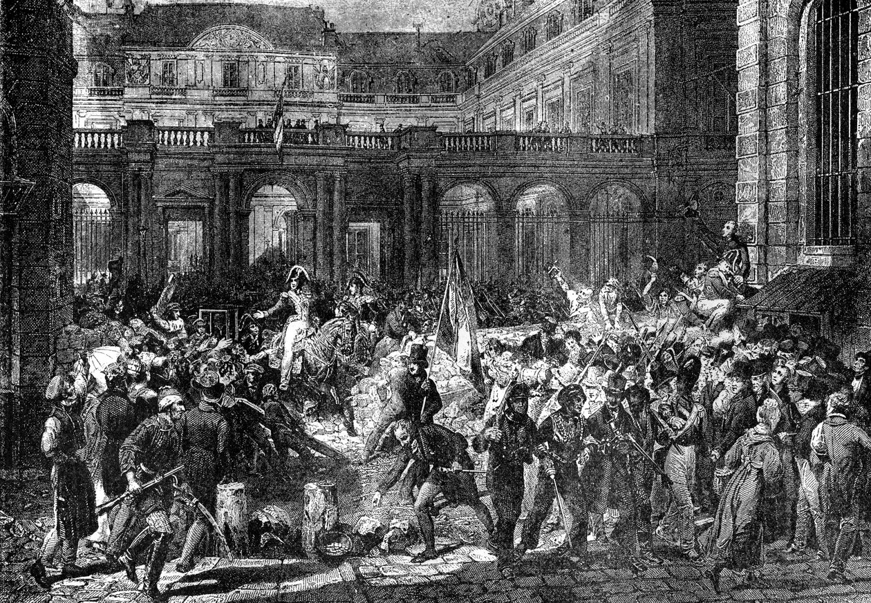 ड्यूक ऑफ ऑरलियन्स रॉयल पैलेस, पेरिस, 31 जुलाई 1830 1882-1884 को छोड़ देता है द्वारा अज्ञात