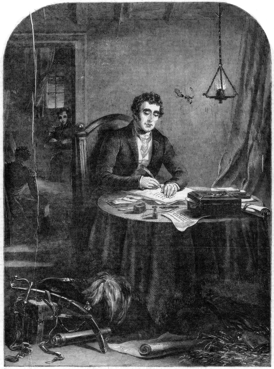 ड्यूक ऑफ वेलिंगटन ने वाटरलू, 1815, 1852 के युद्ध के बाद के अवशेषों को लिखा द्वारा अज्ञात