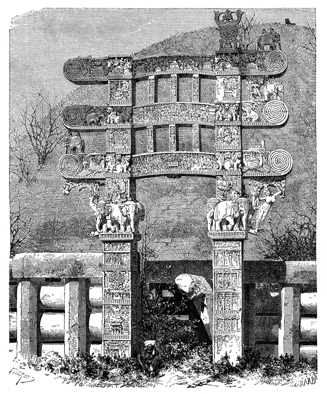सांची टोपे, भारत का पूर्वी द्वार, 1895 द्वारा अज्ञात