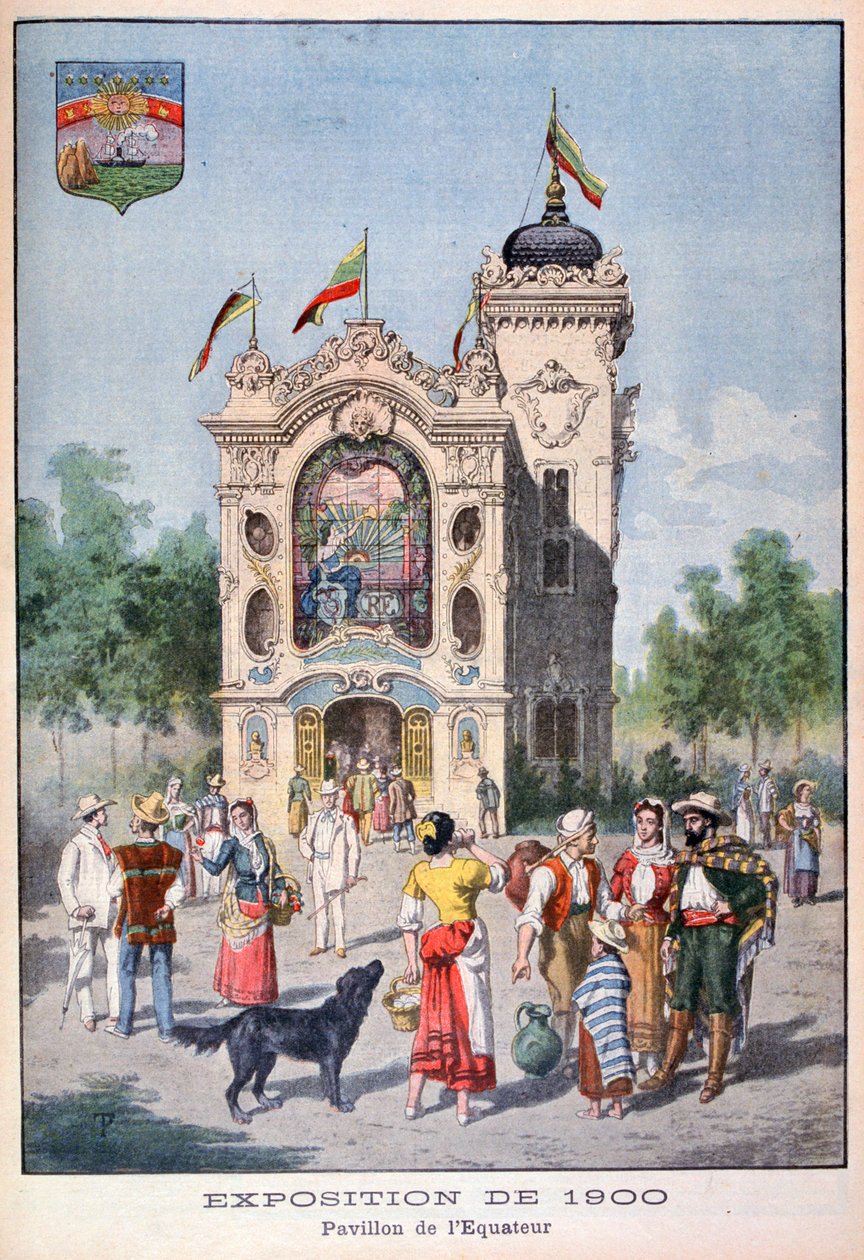 1900, पेरिस, 1900 की यूनिवर्सल प्रदर्शनी में इक्वाडोरियन पैवेलियन द्वारा अज्ञात
