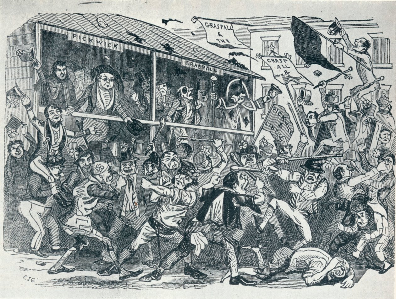 ईटान्सविल में चुनाव, c1836, 1925 द्वारा अज्ञात
