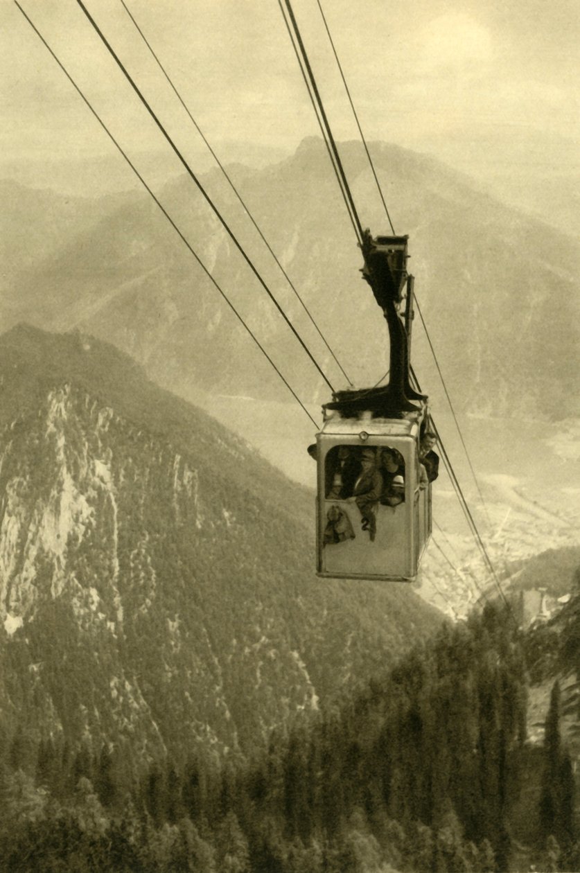 Feuerkogel केबल कार, ऊपरी ऑस्ट्रिया, c1935। द्वारा अज्ञात