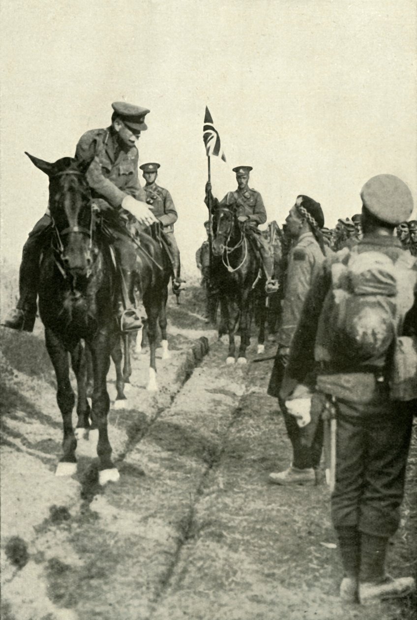 द फील्ड-मार्शल थैंकिंग हिज ट्रूप्स, 1919। द्वारा अज्ञात