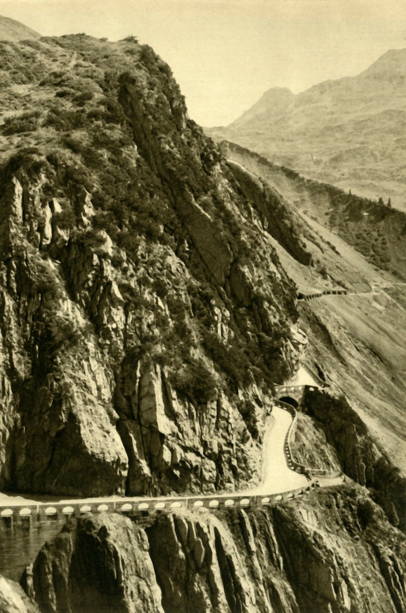 द फ्लेक्सन पास, वोरलबर्ग, ऑस्ट्रिया, c1935। द्वारा अज्ञात