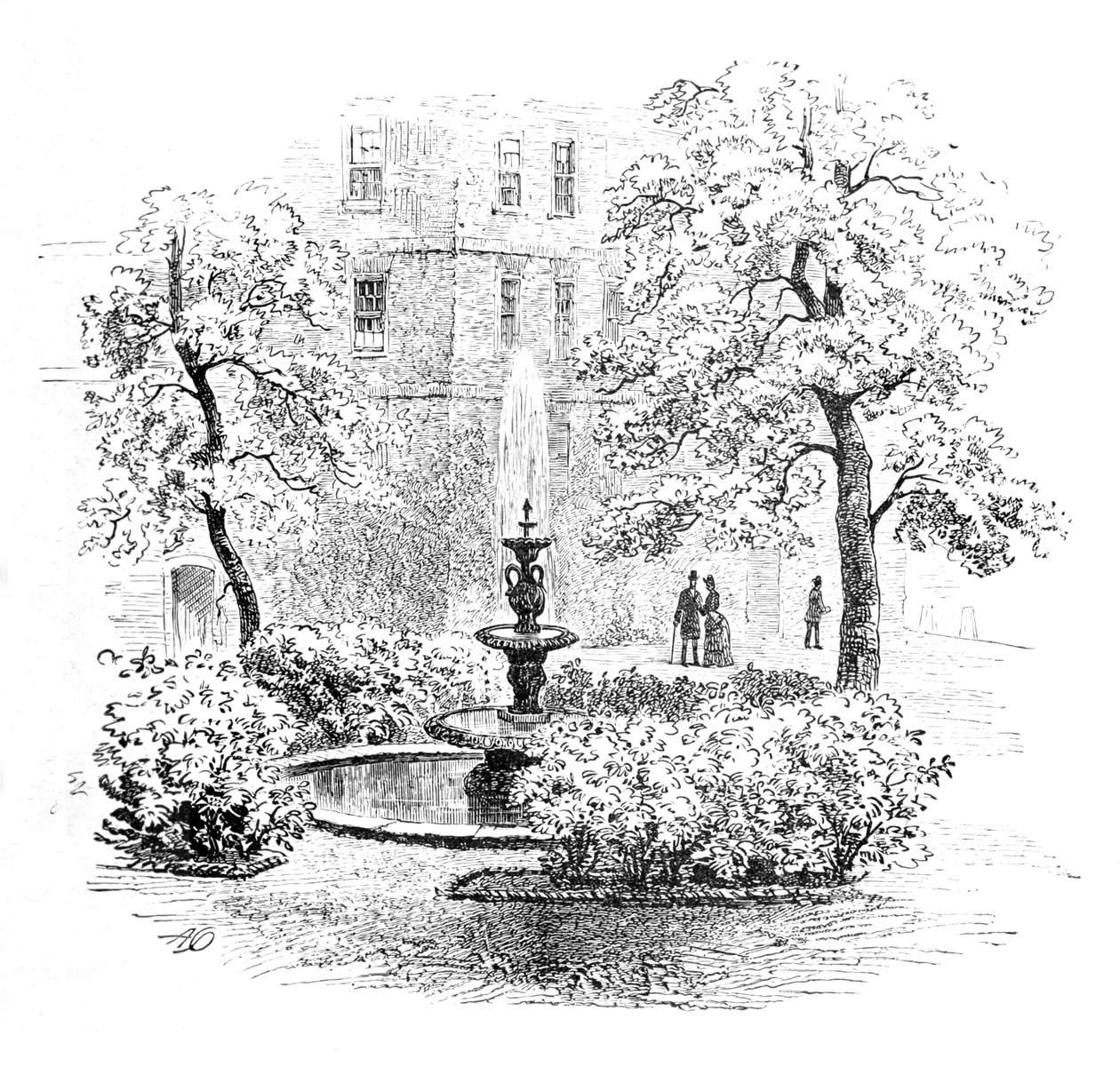 फाउंटेन, मध्य मंदिर, 1890 द्वारा अज्ञात