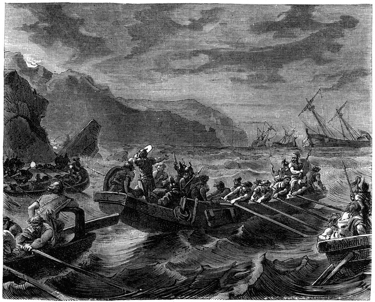 फ्रैंक्स उग्र सागर को पार करते हैं, 1882-1884 द्वारा अज्ञात
