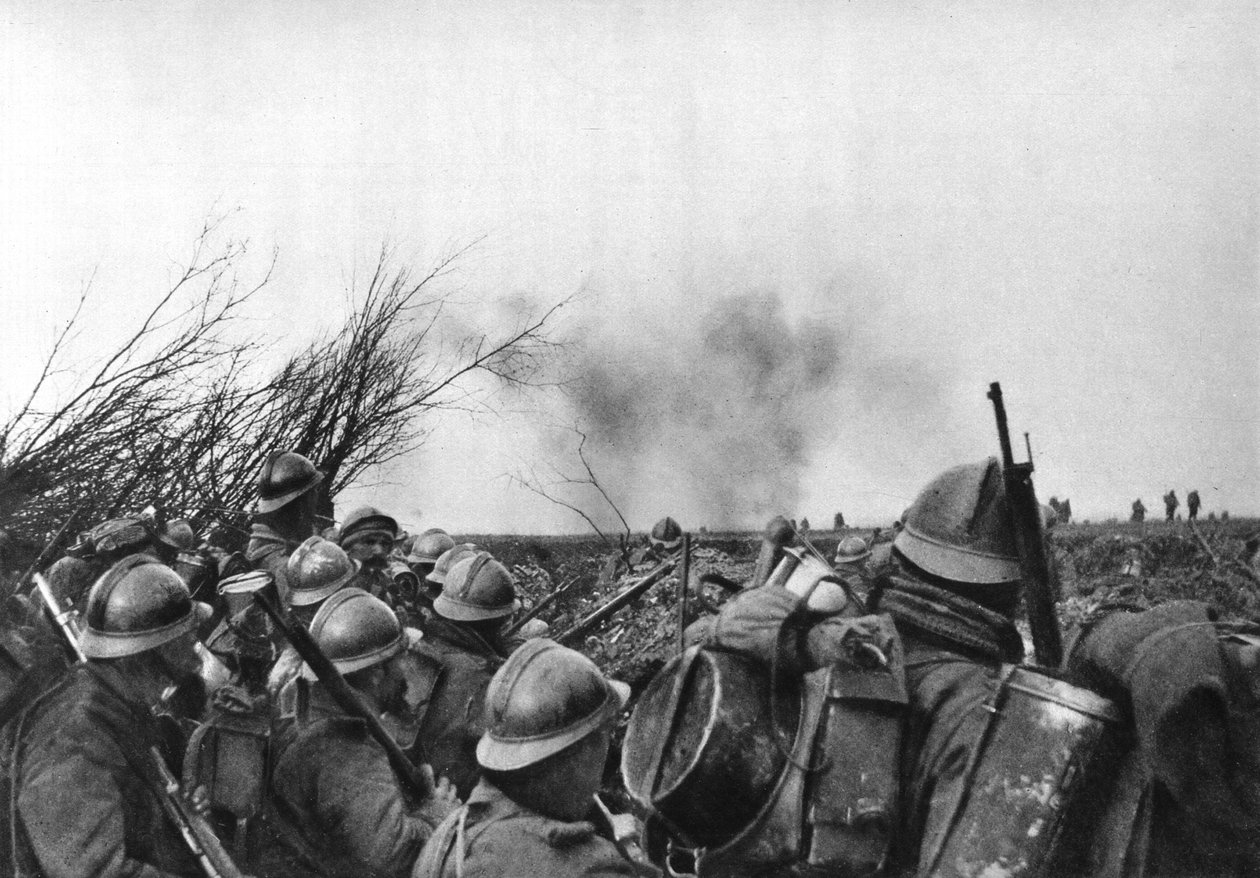 25 फरवरी 1916 को फ्रांस के डौमोंट, वर्दुन में फ्रेंच फ्रंट लाइन द्वारा अज्ञात