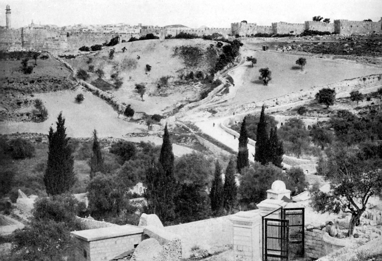 गेथसेमेन का उद्यान और येरुशलम का पवित्र शहर, 1926 द्वारा अज्ञात