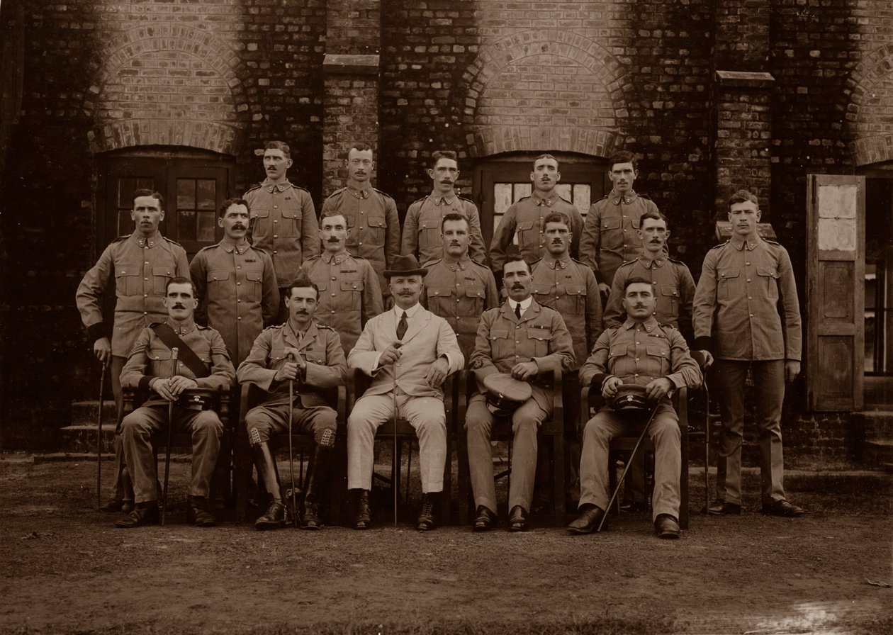 1 रॉयल मुंस्टर फूसिलर्स की गैरीसन पुलिस, रंगून, बर्मा, 1913 द्वारा अज्ञात