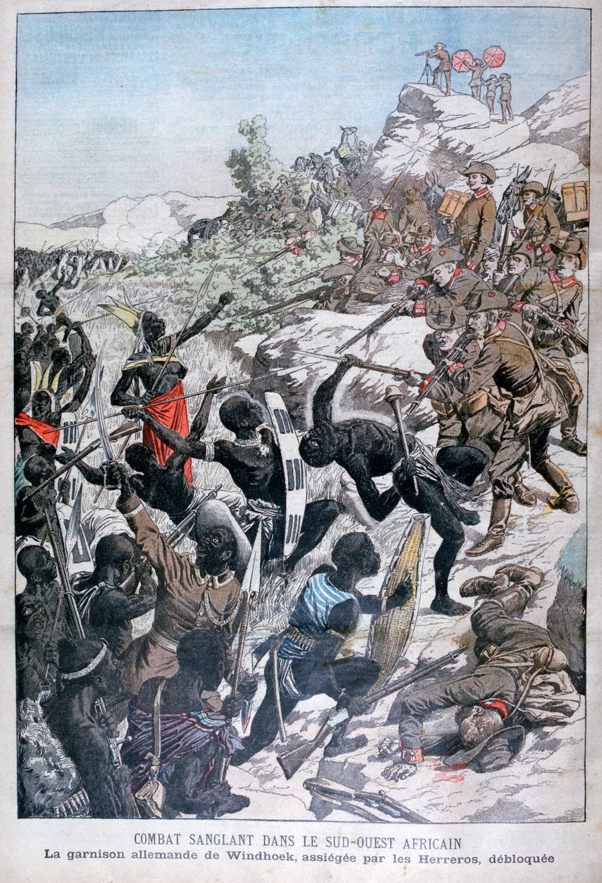 विंडहोक का जर्मन गैरीसन, दक्षिण-पश्चिम अफ्रीका, 1904 के आसपास स्थित है द्वारा अज्ञात