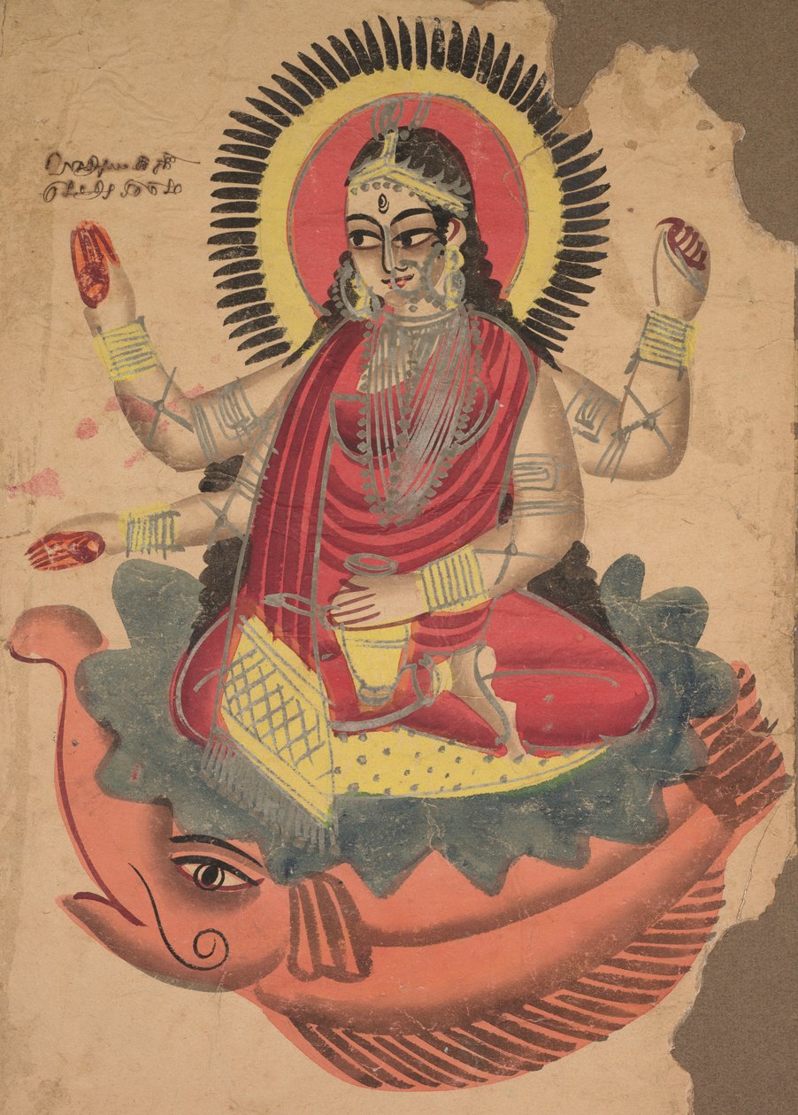देवी गंगा, 1800s। द्वारा अज्ञात
